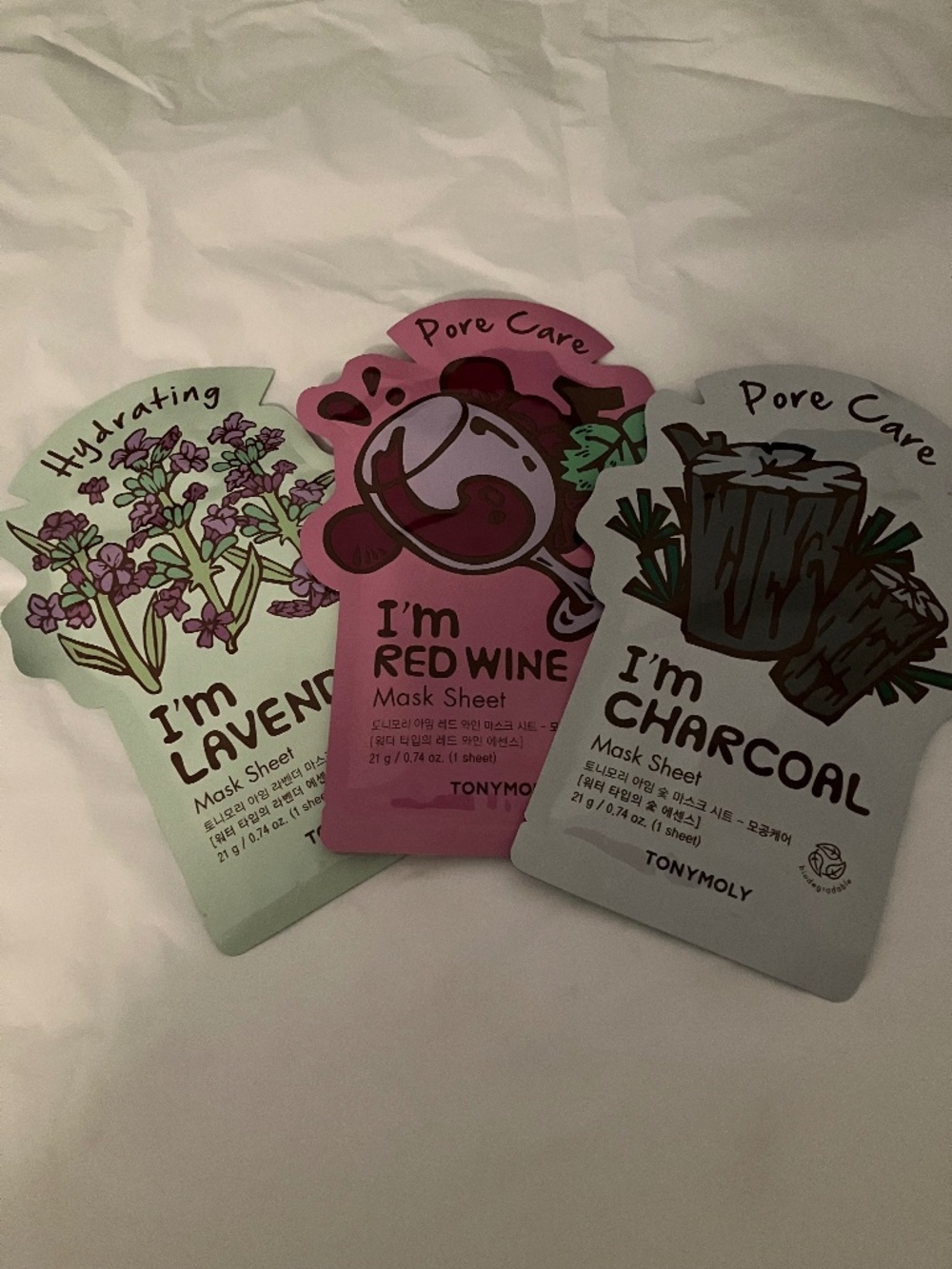 Three Tonymoly Face Masks